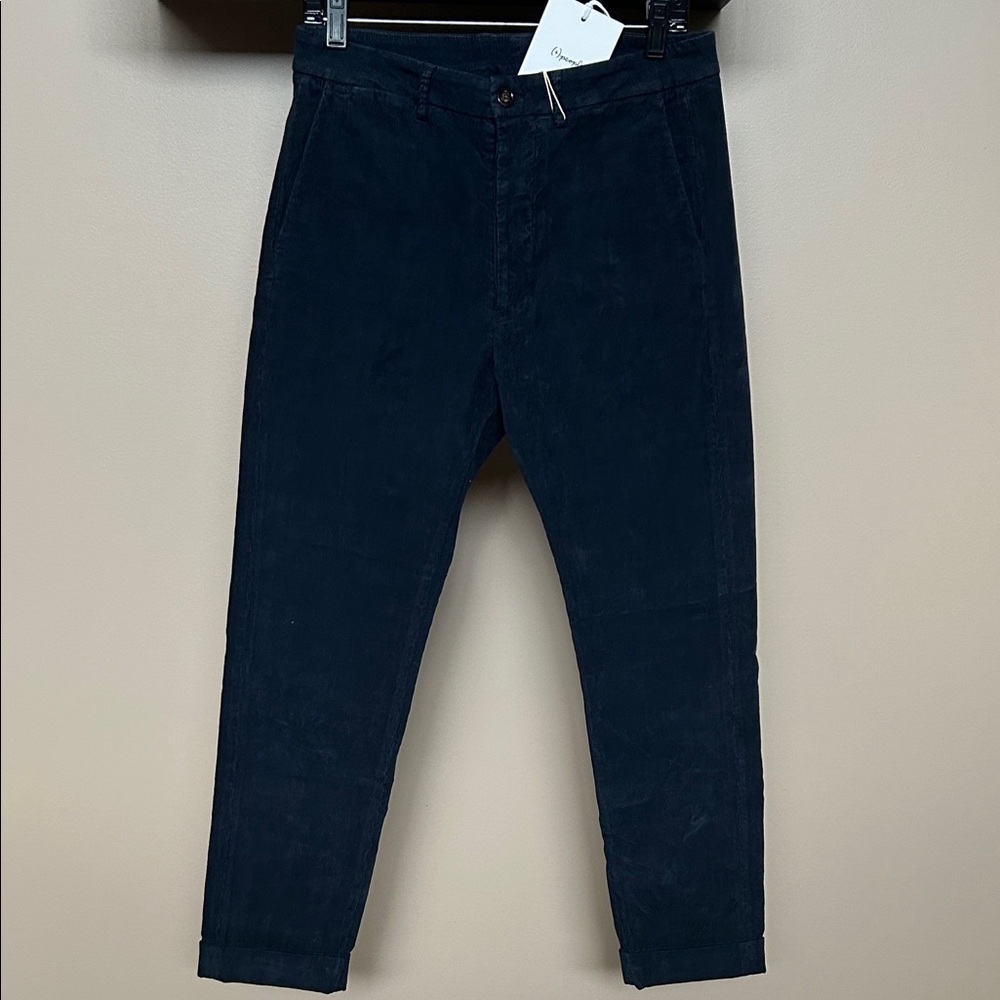 NWT Men's (+) People Nettuno Navy Pants Made in Italy Sz 30x38